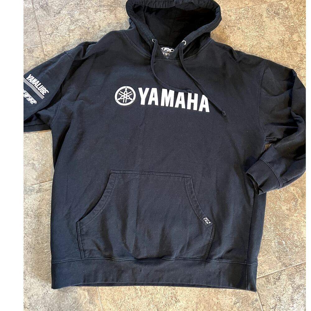 FX Black Hoodie sweatshirt, Yamaha, Men's size XXL